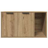 Cat Litter Box Enclosure Artisian Oak 80x50x45 cm Engineered Wood 857741
