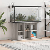 Aquarium Stand Grey Sonoma 120x40x60 cm Engineered Wood 833597