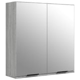 Bathroom Mirror Cabinet Grey Sonoma 64x20x67 cm 817067
