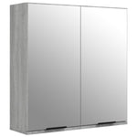 ZNTS 3 Piece Bathroom Cabinet Set Grey Sonoma Engineered Wood 3115874