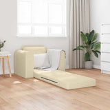 Sofa Bed Cream 98 x 71 x 83 cm Fabric 4106661