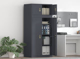 Storage Cabinet 2 pcs Anthracite 60 x 40 x 180 cm Steel 3438701