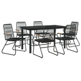 Garden Dining Set Black 3060276