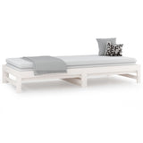 Pull-out Day Bed without Mattress White 2x cm 820428