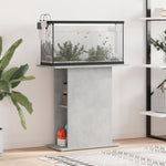 ZNTS Aquarium Stand Concrete Grey 75x36x72.5 cm Engineered Wood 833651