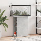 ZNTS Aquarium Stand Concrete Grey 75x36x72.5 cm Engineered Wood 833651