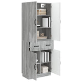Cabinet Set 2 pcs Grey Sonoma Engineered Wood 3416832