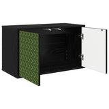Wall-mounted TV Cabinet GELEEN 69 x 33 x 40 cm Black Oak 8007114