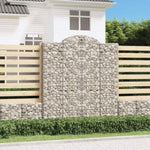 Arched Gabion Basket 200x30x220/240 cm Galvanised Iron 153491