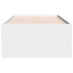 ZNTS Daybed with Drawers without Mattress White 90x190 cm Single 3280881