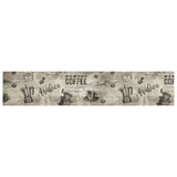 Kitchen Rug Washable Coffee Grey 60x300 cm Velvet 4005583