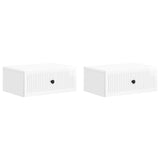 Bedside Cabinet 2 pcs High Gloss White 49 x 34.5 x 20 cm 897944