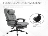 Office Chair with Footrest Ergonomic Office Chair with Armrests Lumber Support and Headrest Light T3398P328212