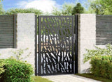Garden Gate Black 100x175 cm Steel Trace Design 4100982