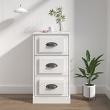 Sideboard High Gloss White 36x35,5x67,5 cm Engineered Wood 816218