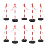 Chain Post Set with 10 m Plastic Chain 150955