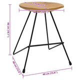 Stools 2 pcs Solid Teak Wood 285202