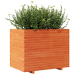 Garden Planter Wax Brown 90x60x72 cm Solid Wood Pine 3282646