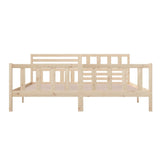 3101173 Bed Frame without Mattress Solid Wood 200x200 cm