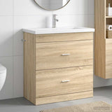 Bathroom Furniture Set Sonoma Oak 81 x 40 x 84.5 cm 3404376