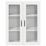 Wall Glass Cabinet LUCCA White 80 x 31 x 100 cm Engineered Wood 885155