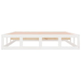 Bed Frame without Mattress White 140x200 cm Solid Wood 820797