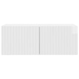Wall-Mounted TV Cabinet High Gloss White 78.5 x 31 x 30 cm 898549