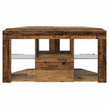 Corner LED TV Cabinet 100 x 40 x 50 cm Old Wood Engineered Wood 889803