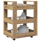 Kitchen Trolley Artisan Oak 60 x 45 x 80 cm Engineered Wood 862118