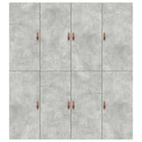 Storage Bed Frame Concrete Grey 180 x 200 cm Engineered Wood 3335400