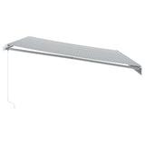 Manual Retractable Awning Anthracite&White 500x350 cm 3215800
