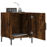 Bedside Cabinets 2 pcs Smoked Oak 40x40x50 cm Engineered Wood 827575