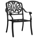 Bistro Set Black Cast aluminium Small Durable Bistro Set 3070578