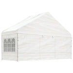 Gazebo with Roof White 4.46x5.88x3.75 m Polyethylene 3155494