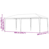 Party Tent Red 600 x 300 x 255 cm PE and Steel 42032348