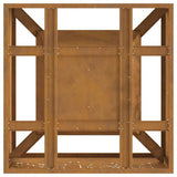 Fire Pit Brown 60 x 60 x 30 cm Weathering Steel 858927