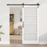 Sliding Door Manual White 86 x 211 cm Wood and metal 3332342