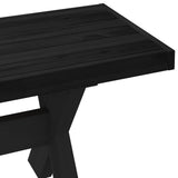 Dining Bench NOAIN 160 x 41 x 45 cm Solid Pine Wood Black 42020922
