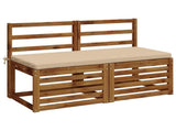 2-Piece Bench Cushions SOEST 2 pcs 100% Polyester Cream 949335