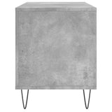 Record Cabinet Concrete Grey 100x38x48 cm Engineered Wood 831752