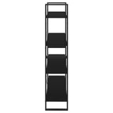 Book Cabinet Black Engineered wood, Metal 100x30x140 cm 806478