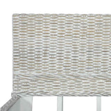 Bed Frame without Mattress Grey Natural Rattan 160x200 cm 283092