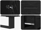 Highboard with Drawer 2 pcs Black Oak 69.5 x 34 x 180 cm 3416145