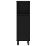 ZNTS 3 Piece Bathroom Furniture Set Black Engineered Wood 3190284