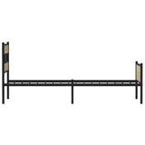 Bed Frame without Mattress Sonoma Oak 75x190 cm Small Single Engineered Wood 4017280