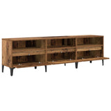 TV Cabinet Old Wood 150 x 30 x 45 cm Engineered Wood and Iron 879483