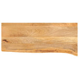 Table Top Live Edge 90x40x3.8 cm Solid Wood Mango 370491