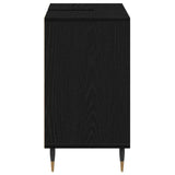 Bathroom Cabinet Black 80 x 33 x 60 cm Engineered Wood 873894