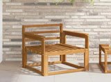 Outdoor Sofa Solid Acacia Wood Natural 3436221