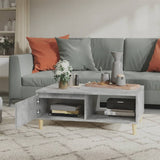 ZNTS Coffee Table Concrete Grey 90x60x35 cm Engineered Wood 805999